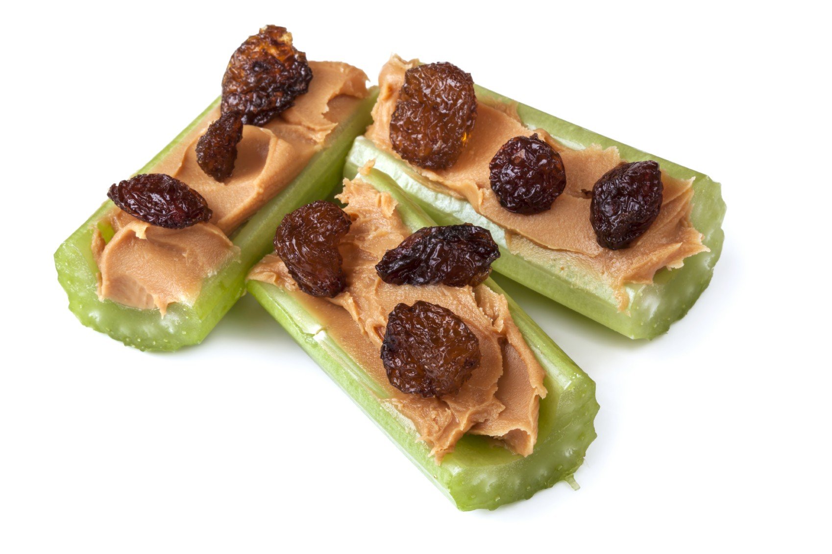 Ants on a Log : Celery Peanut Butter and Raisins