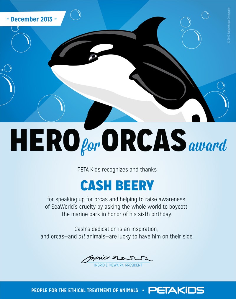 Hero for Orcas Award