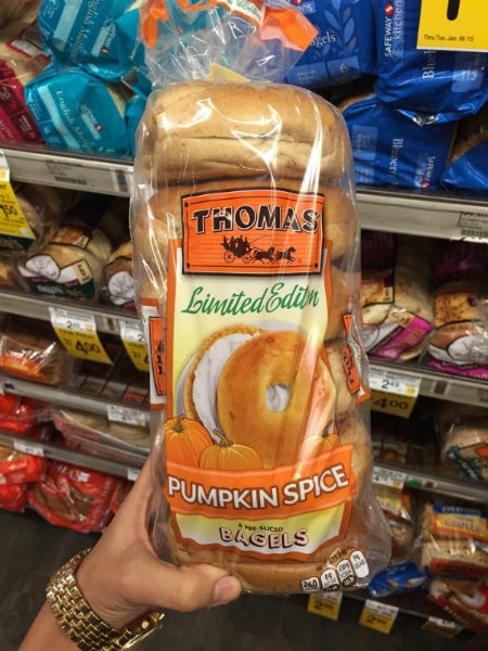 Pumpkin Spice Bagels