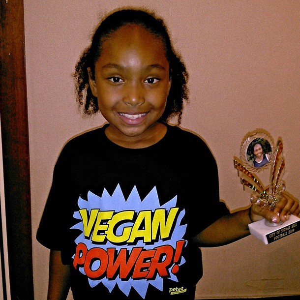 Genesis wins title of MVP in flag football, proving how strong vegans are. 