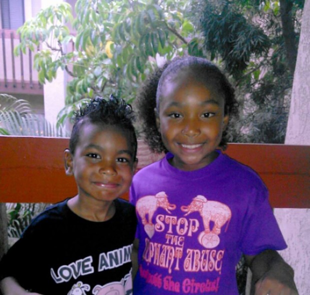 Genesis and her brother stand up for animals.