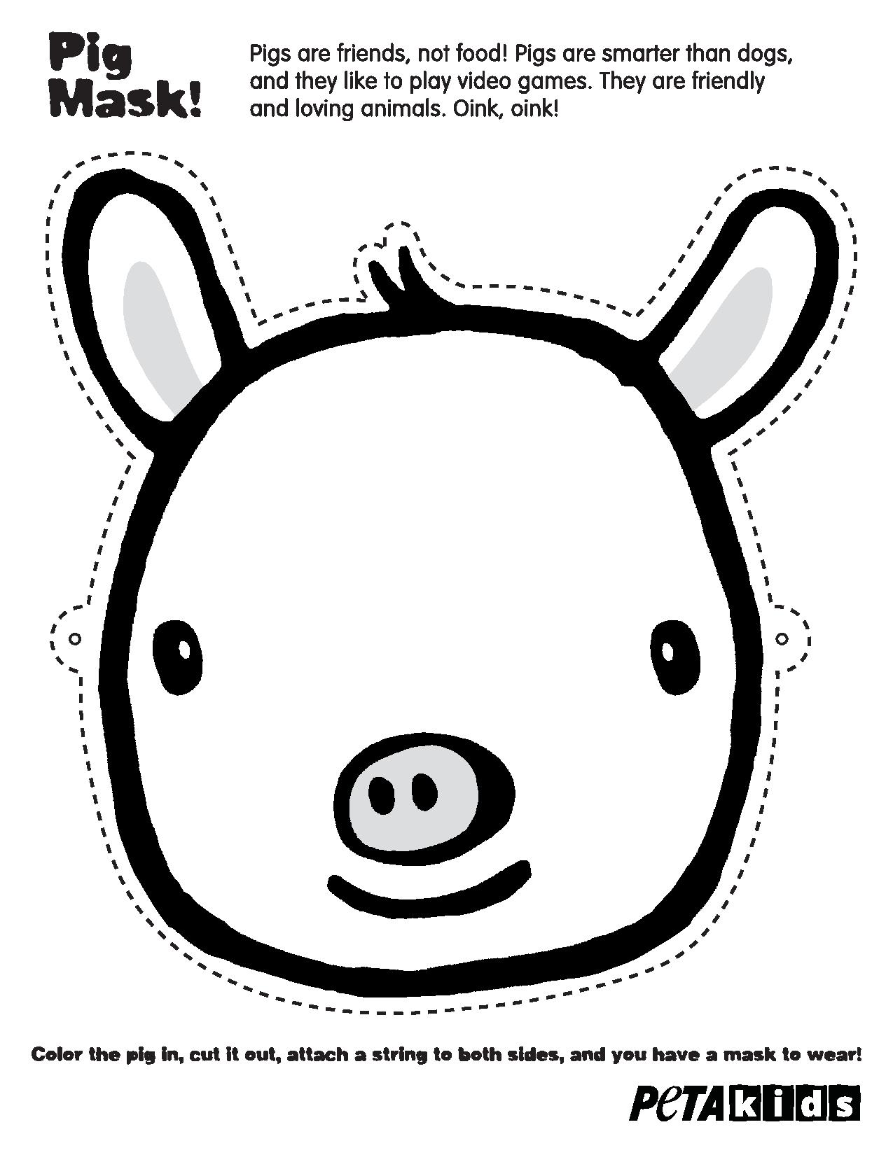 PETA Kids Pig Mask