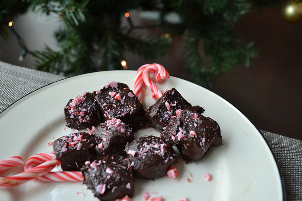 Vegan Candy Cane Fudge