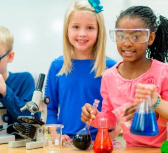 Kids Experimenting Classroom