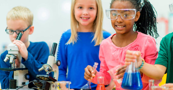 Kids Experimenting Classroom