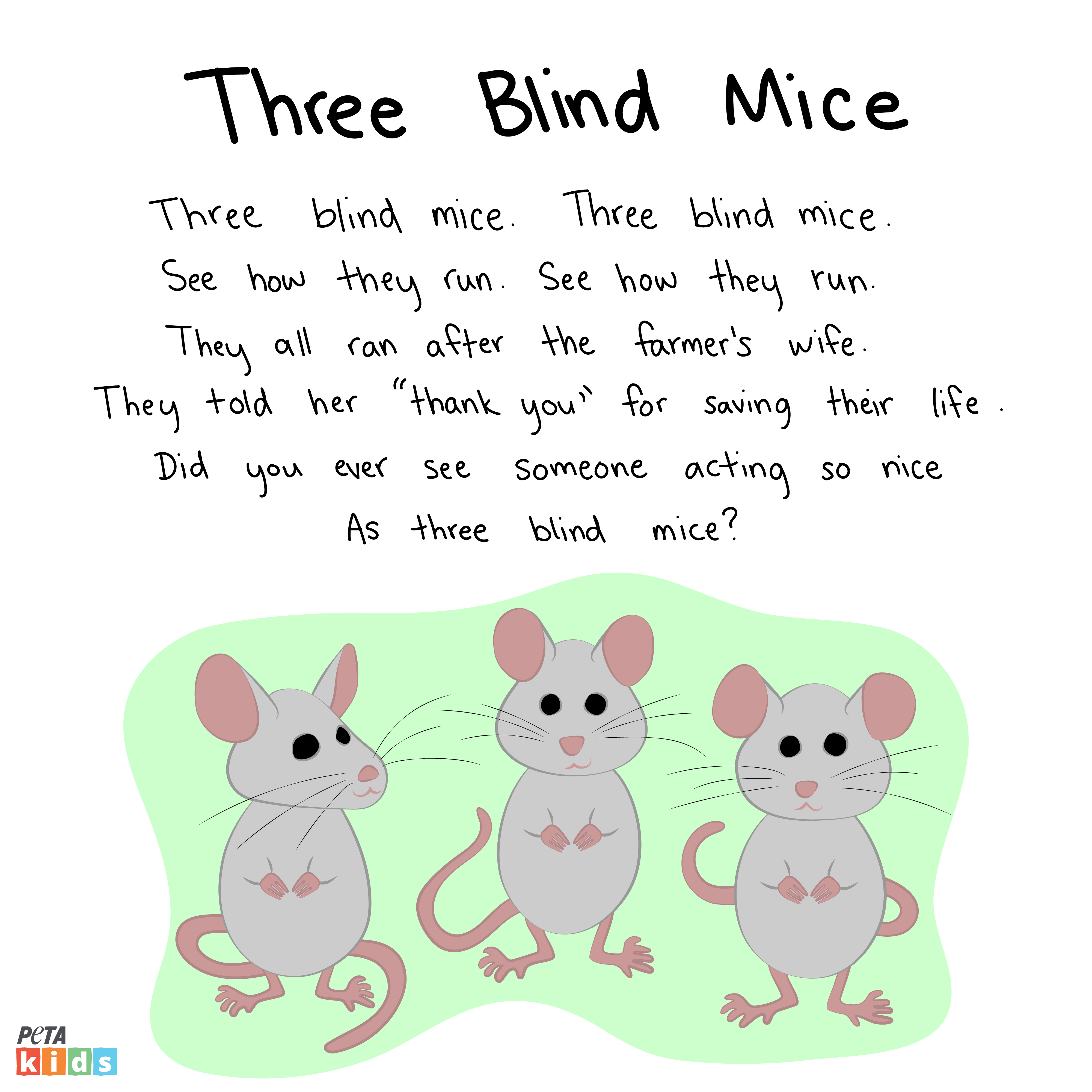 Three Blind Mice Nursery Rhyme