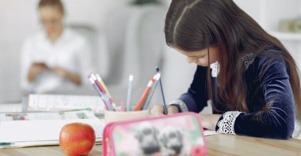 girl at school