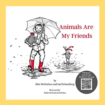 "animals are my friends" book cover