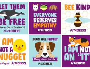 animal stickers for kids by peta