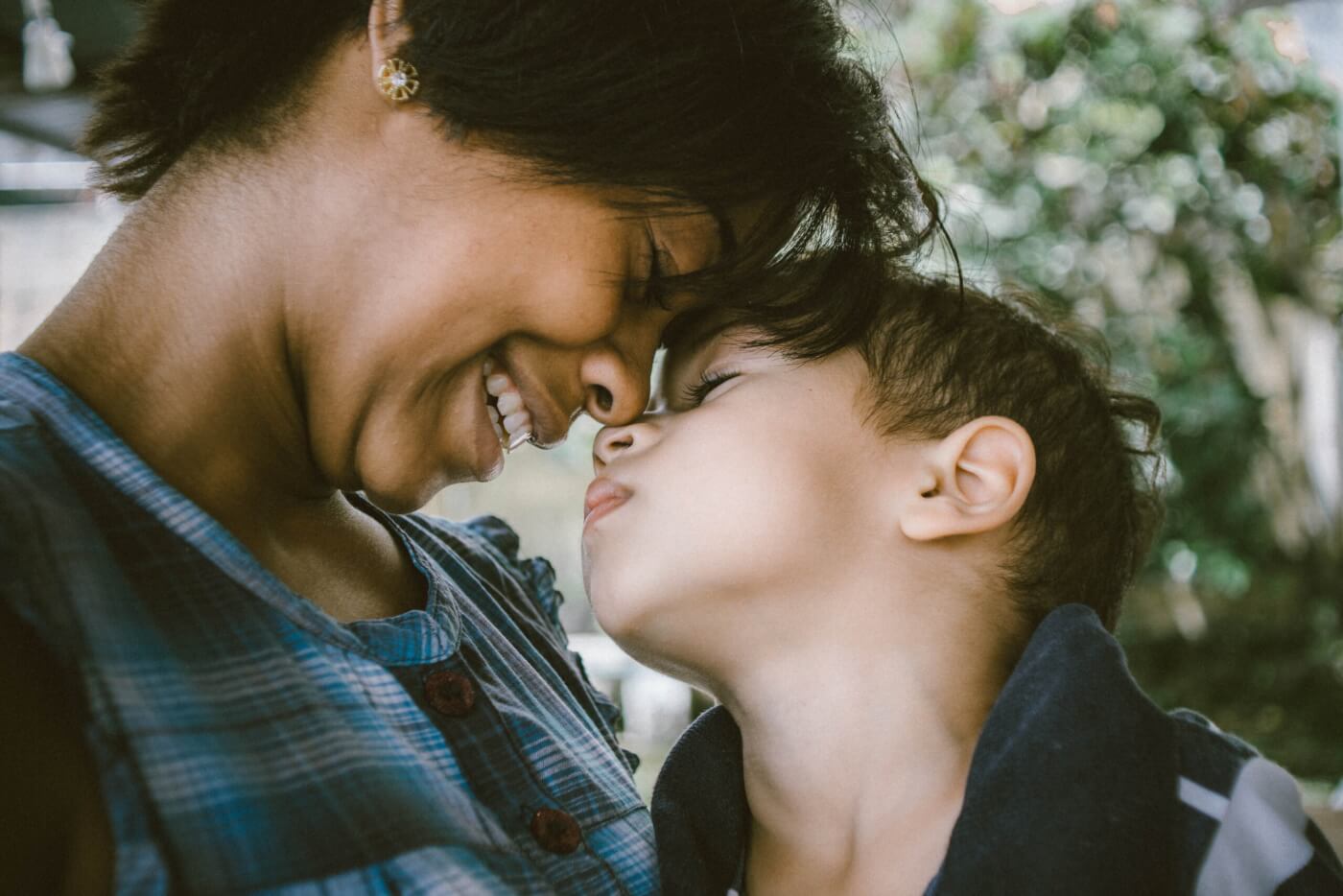 vegan kid and parent