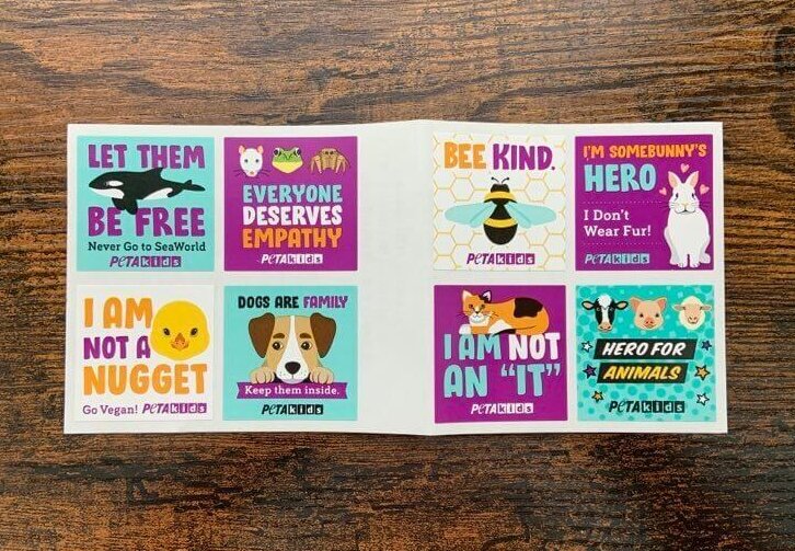 PETA Kids Sticker Sheet