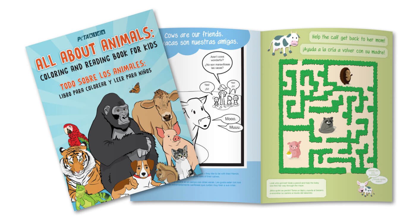 Activity Book for Kids: Bilingual and Animal-Friendly | PETA Kids