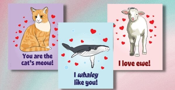 PETA Kids Valentine's Day cards