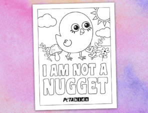 I am not a nugget coloring sheet