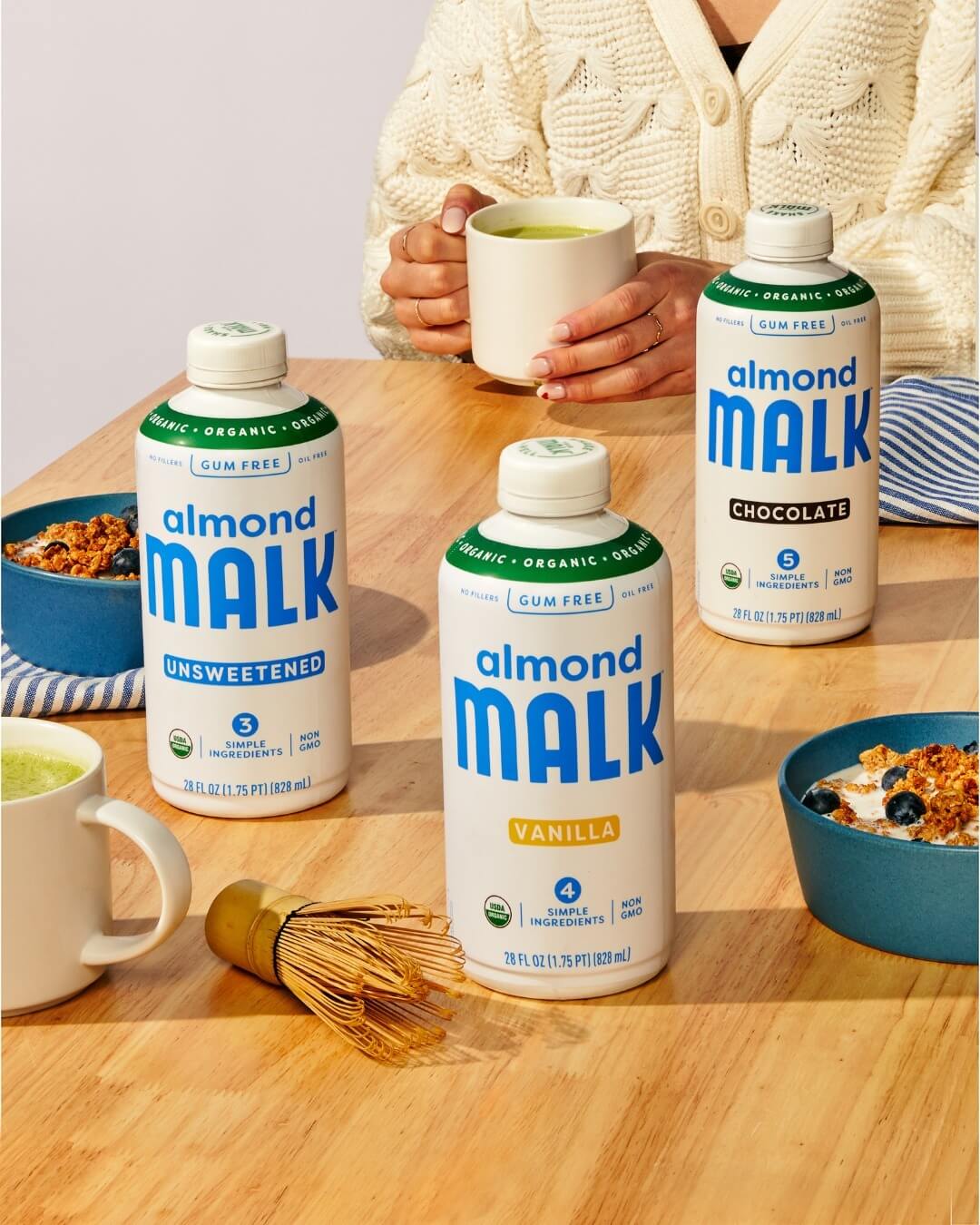 Malk Almond milk options