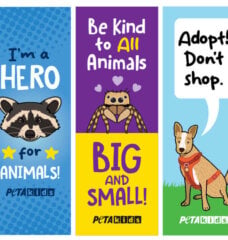 PETA Kids bookmarks