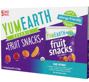 YumEarth fruit snacks packaging